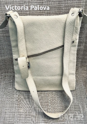 Кожена чанта с дълга дръжка унисекс, снимка 4 - Чанти - 51030650