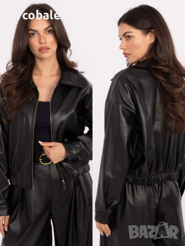Дамско яке от еко кожа с цип, 5цвята , снимка 17 - Якета - 52162915
