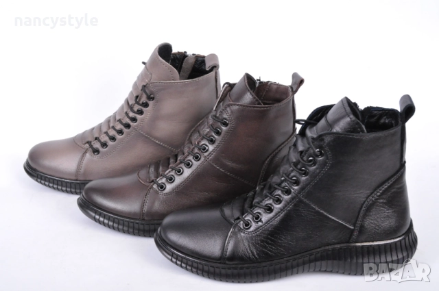 ЗИМА '24'25! Дамски боти от естествена кожа - Три цвята