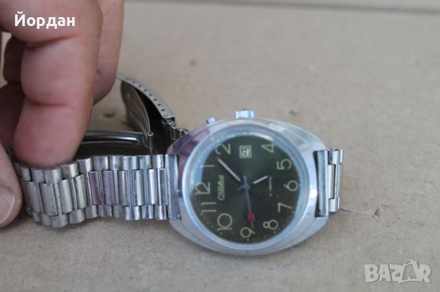 СССР мъжки часовник ''Слава'' 21 камъка, снимка 4 - Мъжки - 46114303