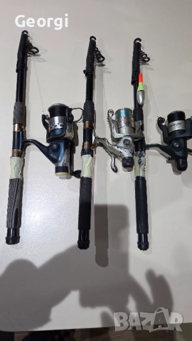 Стари Рибарски Въдици, Спининги, Пръчки  с машинки, макари. , снимка 2 - Въдици - 52788658