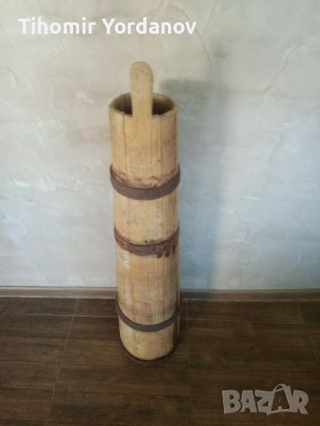 Стара дървена буталка за масло., снимка 11 - Антикварни и старинни предмети - 45681632