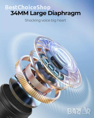 2бр. Безжични микрофони UHF с приемник презареждащи се, снимка 10 - Микрофони - 53809201