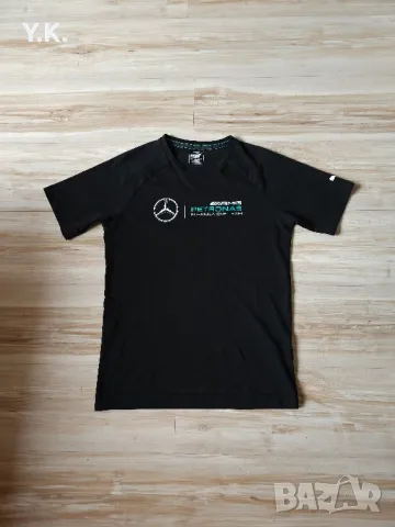 Оригинална мъжка тениска Puma DryCell x Mercedes AMG Formula 1 Team, снимка 1 - Тениски - 46976265