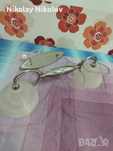 двоен лампион за таван , снимка 11 - Лампи за таван - 53480173