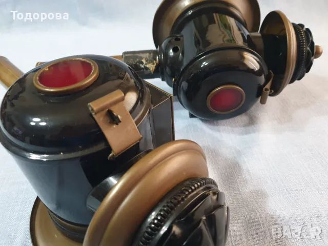 Чифт безупречни файтонски фенери- ляв и десен, снимка 9 - Антикварни и старинни предмети - 49774477