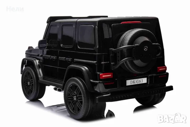 Двуместна джип G63 4X4 24V батерия,MP3, с меки гуми с Кожена седалка, снимка 6 - Детски велосипеди, триколки и коли - 46818847