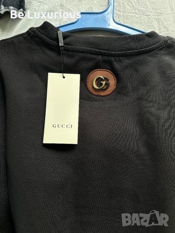 Gucci мъжка плътна тениска - XL, снимка 5 - Тениски - 45339017