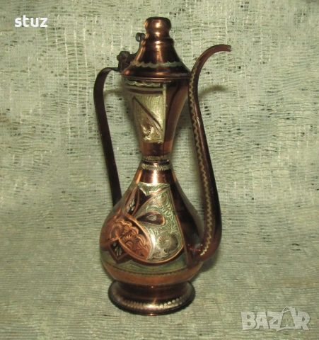 Медна кана за вода, ибрик, снимка 4 - Декорация за дома - 53802030