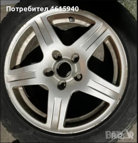 MAZDA МАЗДА 4бр.италиански алуминиеви джанти 16" 5х114,3мм 7J ЕТ35 +4бр зимни гуми 205/55/16, снимка 4 - Гуми и джанти - 52941890