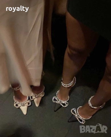 Сандали на ток - черен сатен, снимка 9 - Сандали - 52067957