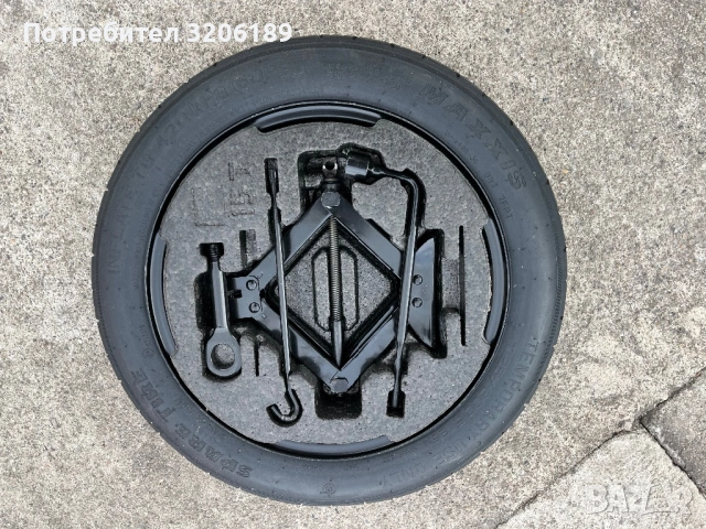 Резервна джанта с гума - патерица с крик за Хюндай и Киа / Hyundai Kia