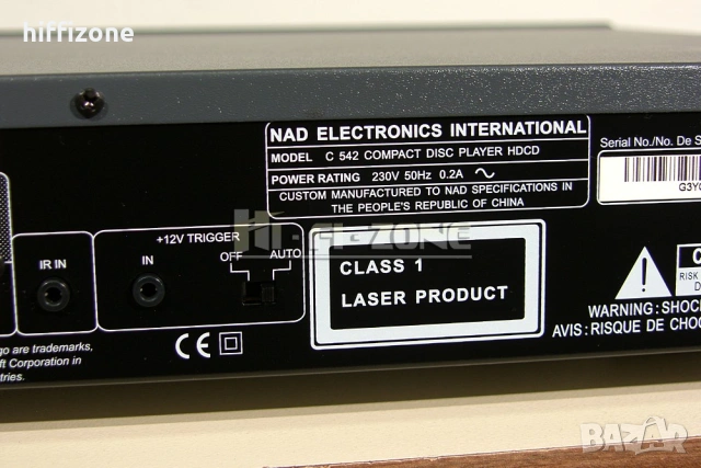 CD плеър   Nad c-542 , снимка 8 - Ресийвъри, усилватели, смесителни пултове - 54134281