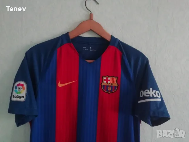 Барселона Меси оригинална футболна тениска фланелка Nike Messi Barcelona размер М 2016/2017 , снимка 4 - Тениски - 49404876