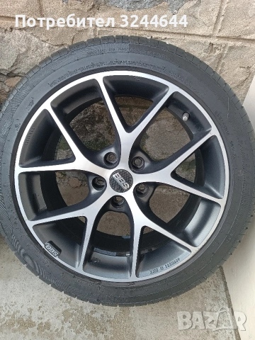 Алуминиеви джанти 18 5х115 Опел BBS с летни гуми 235/45/18, снимка 4 - Гуми и джанти - 54180783
