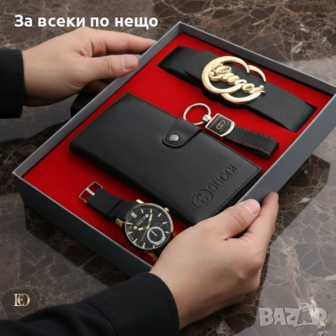 Gucci Мъжки Подаръчен Комплект Гучи - Налични Различни Модели Код SK148, снимка 6 - Подаръци за мъже - 52518247