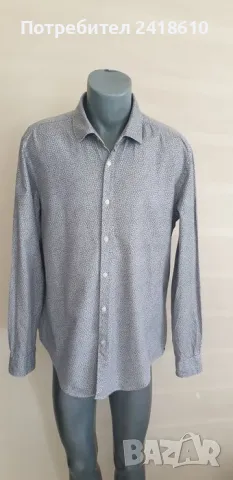 Hugo Boss Rikki Slim Fit Cotton Bamboo Mens Size XL  ОРИГИНАЛ! Мъжка Риза!, снимка 9 - Ризи - 50168662