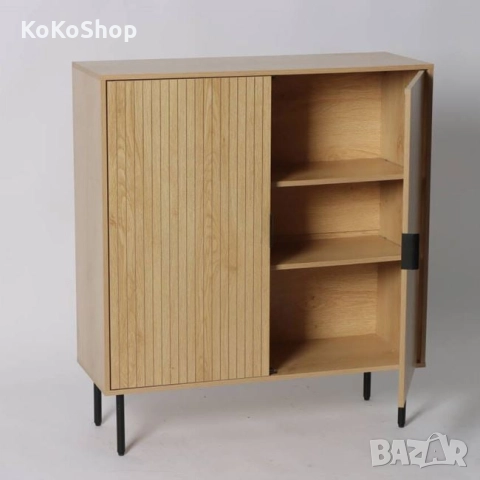 Шкаф дъб сонома-80x30x90 см./скрин дъб сонома, снимка 4 - Шкафове - 51881322