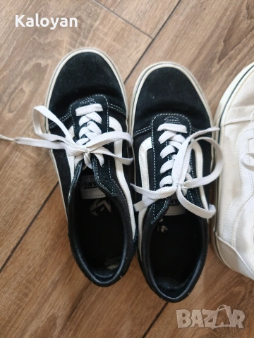 Кецове Vans 36 1/2 черните 37 белите , снимка 8 - Маратонки - 53923583