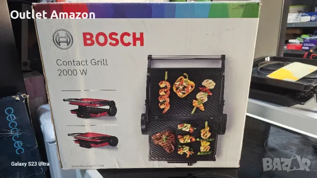 ЕЛЕКТРИЧЕСКИ ГРИЛ -скара ЗА ЗДРАВОСЛОВНА И ВКУСНА храна BOSCH , снимка 5 - Скари - 48212766