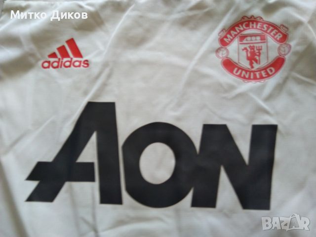 Манчестър Юнайтед маркова тениска Адидас дълги ръкави размер М отлична, снимка 3 - Футбол - 45252248