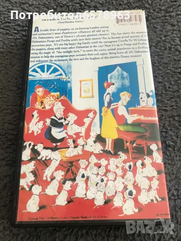 Видеокасета '' 101 Далматинци ''  VHS, снимка 2 - Анимации - 48567071