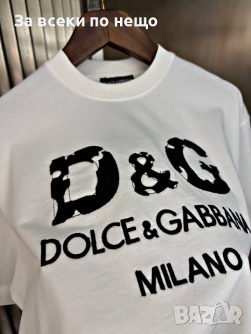 Dolce&Gabbana Мъжка Тениска👕Мъжка Блуза С Къс Ръкав Долче И Габана - 2 Цвята Код A1276, снимка 3 - Тениски - 53530688