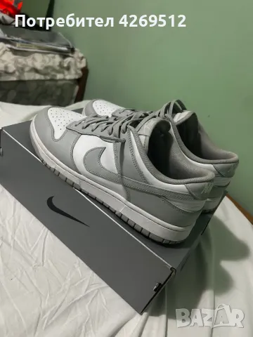 Nike dunk low grey , снимка 2 - Ежедневни обувки - 47740336