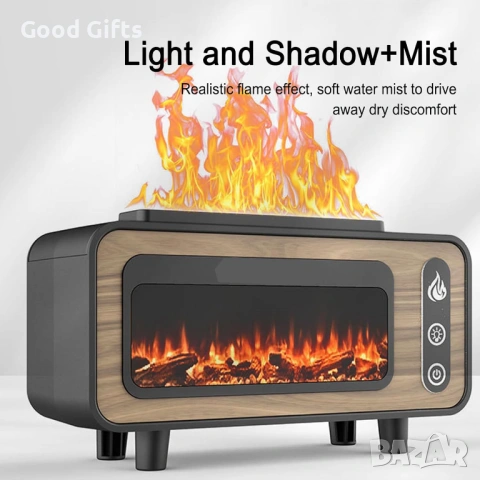 Винтидж Арома Дифузер „3D Камина“ – Уютът на огъня и силата на ароматите, снимка 5 - Декорация за дома - 53561140