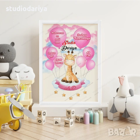 Бебешка визитка за момиче, снимка 6 - Други - 53147654