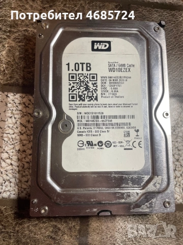 Хард диск 1TB 100%