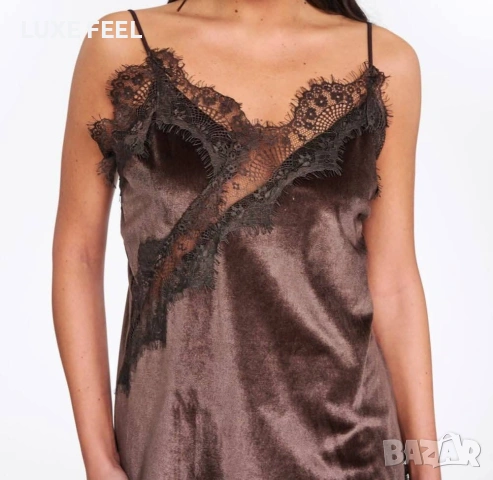 🤎Рокля - Кадифе, снимка 3 - Рокли - 54113212