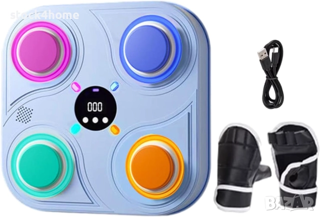 Интерактивна Детска Играчка Бокс машина, Музикална Смарт подложка за бокс, снимка 6 - Електрически играчки - 52821645