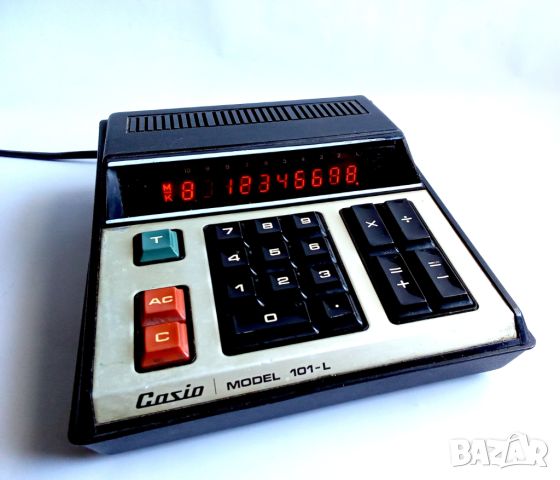 настолен калкулатор Casio Модел 101-l - 1973г, снимка 7 - Антикварни и старинни предмети - 45486137