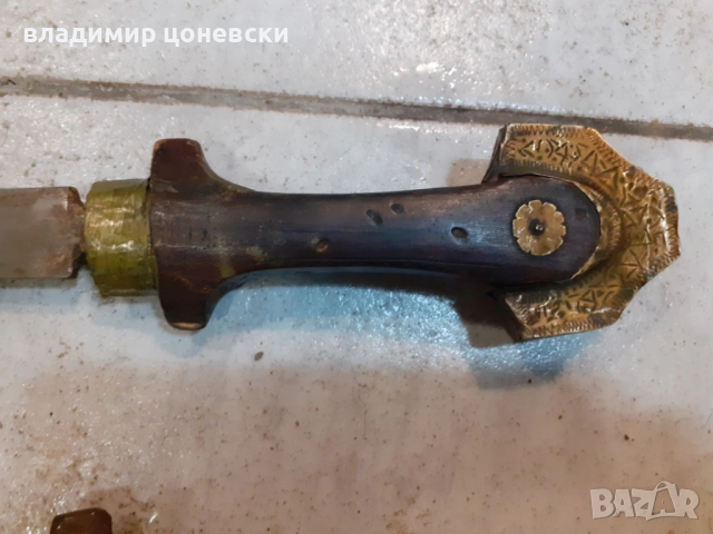 Стара автентична арабска кама,кумая,ханджар, снимка 2 - Антикварни и старинни предмети - 52705198