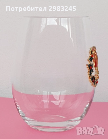 Декорирана стъклена коледна чаша, снимка 6 - Декорация за дома - 52483612