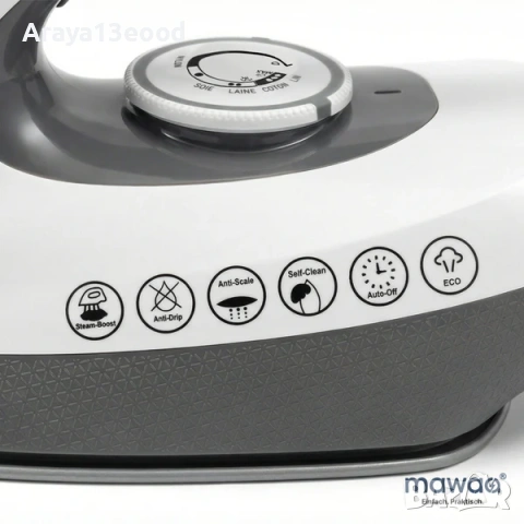 Парна станция mawaa® SteamForce – 2400W, 2-литров резервоар, Anti-Calc, снимка 4 - Ютии - 53762478