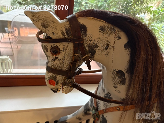 античен люлеещ се кон, снимка 2 - Антикварни и старинни предмети - 54078932