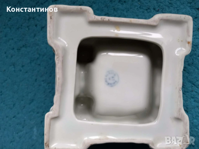 Соц пепелник Баба Вида порцелан, снимка 4 - Антикварни и старинни предмети - 53405725