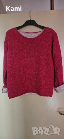 Цикламен, топъл пуловер, М размер , снимка 2 - Блузи с дълъг ръкав и пуловери - 52678435