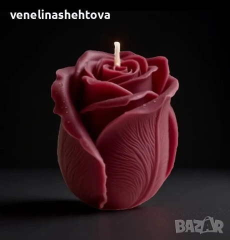 3D права роза силиконов молд форма за свещи гипс сапун смола фондан , снимка 2 - Форми - 53217471