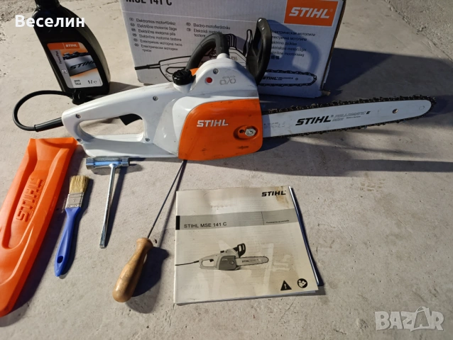 Моторен верижен трион Stihl MSE 141 C, снимка 6 - Моторни триони/резачки - 53625106