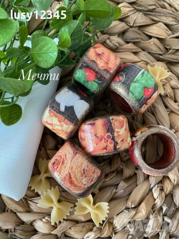 Комплект от шест броя пръстени с паста…, снимка 3 - Аксесоари за кухня - 51756760