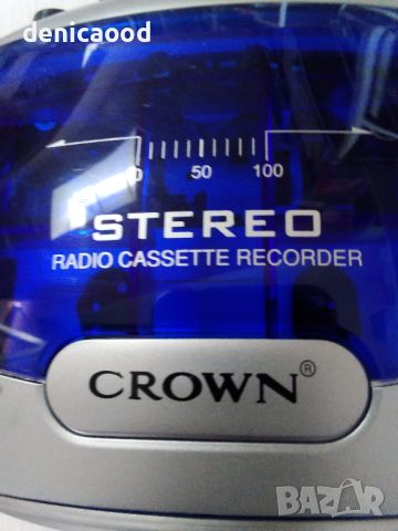 Стерео касетофон crown, снимка 3 - Радиокасетофони, транзистори - 45731792