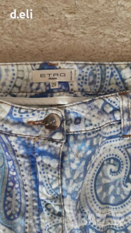 ETRO Original Size 29 Памук Страхотен панталон, снимка 2 - Панталони - 51615945
