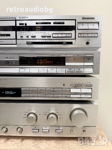 🔊Ретро аудио система сет PIONEER - сива серия - усилвател, дек, cd, тунер и тонколони Pilot🔉, снимка 4 - Аудиосистеми - 52544951