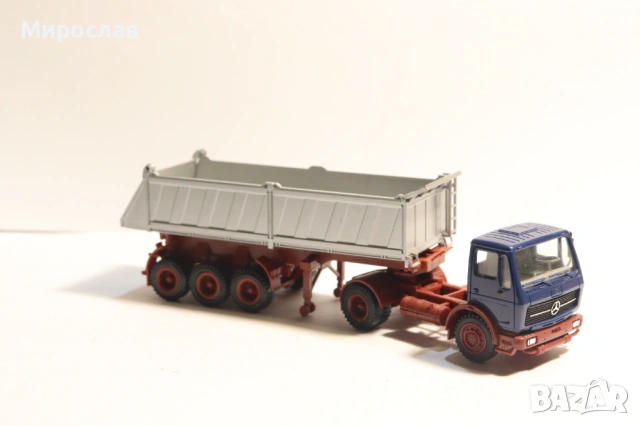 HERPA H0 1/87 MERCEDES САМОСВАЛ ГОНДОЛА КАМИОН МОДЕЛ, снимка 4 - Колекции - 53445423