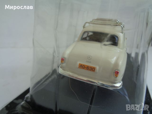 1:43 MERCEDES BENZ 180 D 1962 КОЛИЧКА ИГРАЧКА ТАКСИ МОДЕЛ, снимка 4 - Колекции - 46005979