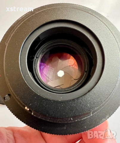 Отличен! Pentacon Auto Multi-Coated 50mm f/1.8 Ръчен Обектив, Резба M42 + Адаптор M42 към EF Canon, снимка 4 - Обективи и филтри - 54098875