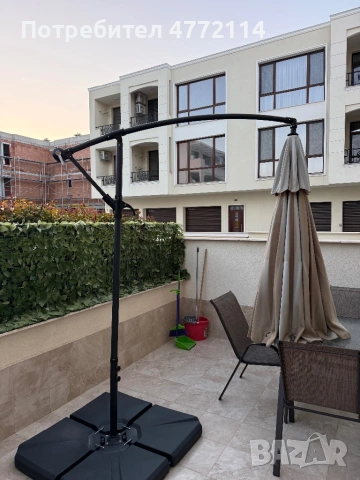 Висящ градински чадър , снимка 5 - Градински мебели, декорация  - 53916299